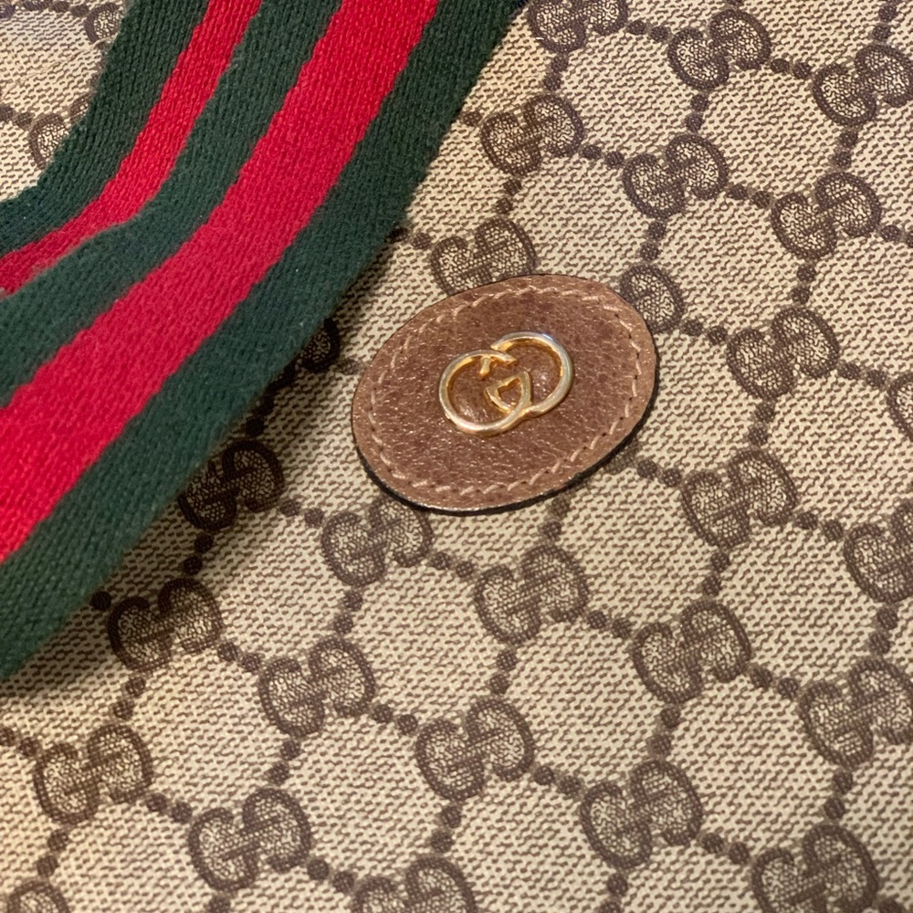 Vintage Gucci Coated Canvas Tote